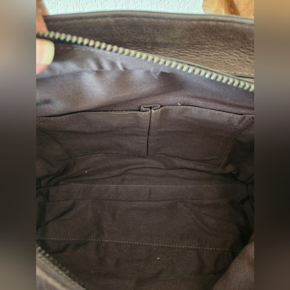 Frye & Co. Leather Stud Satchel Victoria Distressed Chocolate - Picture 11 of 14